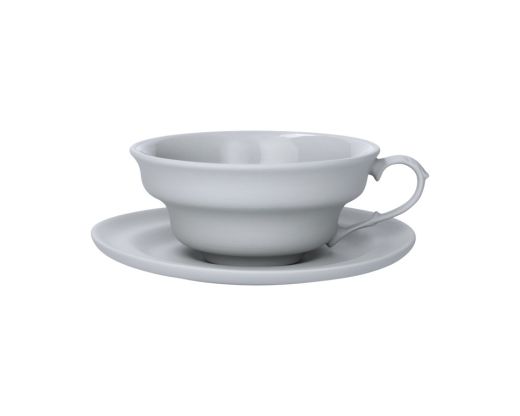 Filiżanka M 250 ml ze spodkiem szara CD25