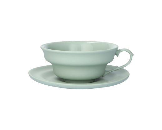 Filiżanka M 250 ml ze spodkiem zielona CD35