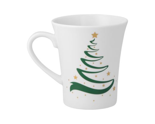 Kubek 340 ml Yvonne Choinka Zielono-Czerwona BN19 