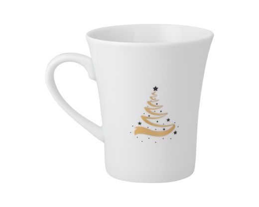 Kubek 340 ml Yvonne Choinka Czarno-Złota BN20 