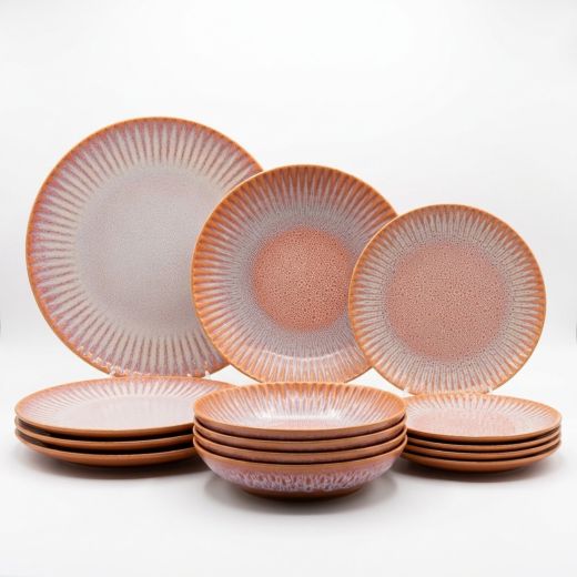 Zestaw talerzy dla 4 osób Blush 12 elementów
