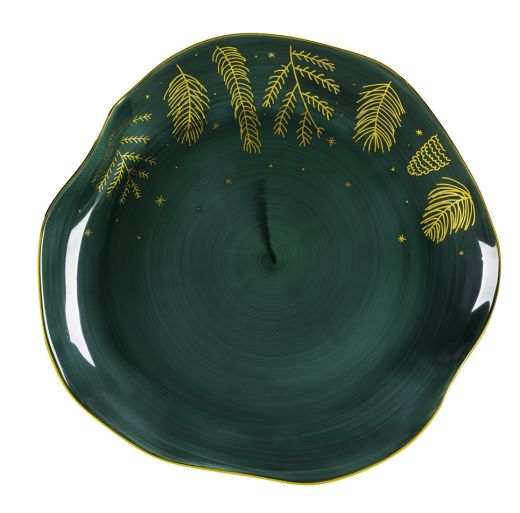 Talerz płytki 25 cm Stone Age Złoty Las LU05 (0352)