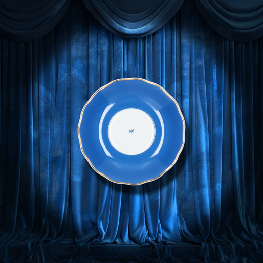 Spodek 14 cm duże kółko Alaska Circus Blue G909