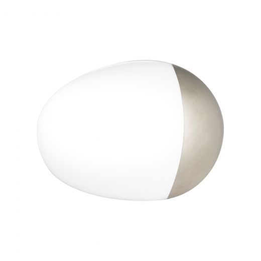 Jajko porcelanowe ręcznie malowane platyną G697