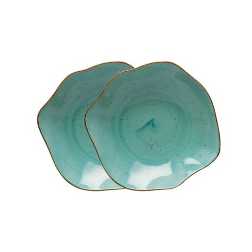 Zestaw 2 talerzy głębokich 23 cm Stone Age morski LB23 (6630L)