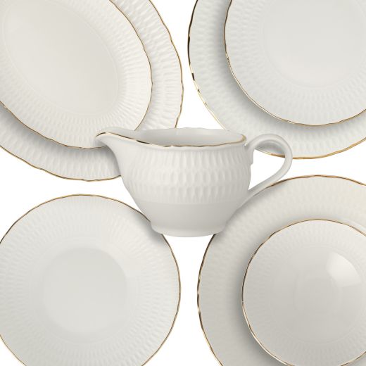Zestaw talerzy Sofia Ivory 3624 Ćmielów, 18 elementów dla 6 osób