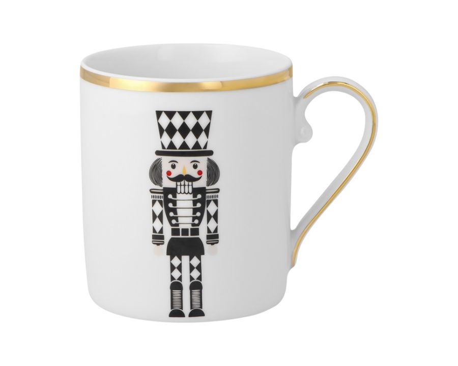 Kubek 315 ml Jenny Dziadek do orzechów czarny BN12