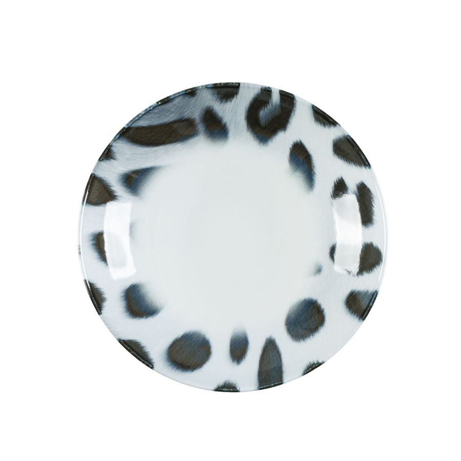 Talerz głęboki 21,5 cm Lubiana Safari Cętki
