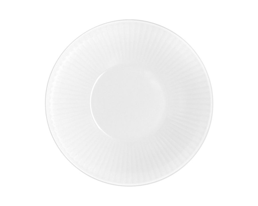Talerz głęboki 21,5 cm Dalia biała C001