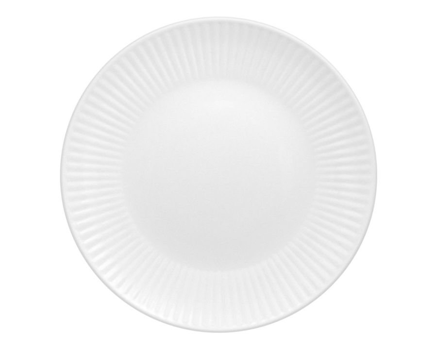 Talerz płytki 26 cm Dalia biała C001
