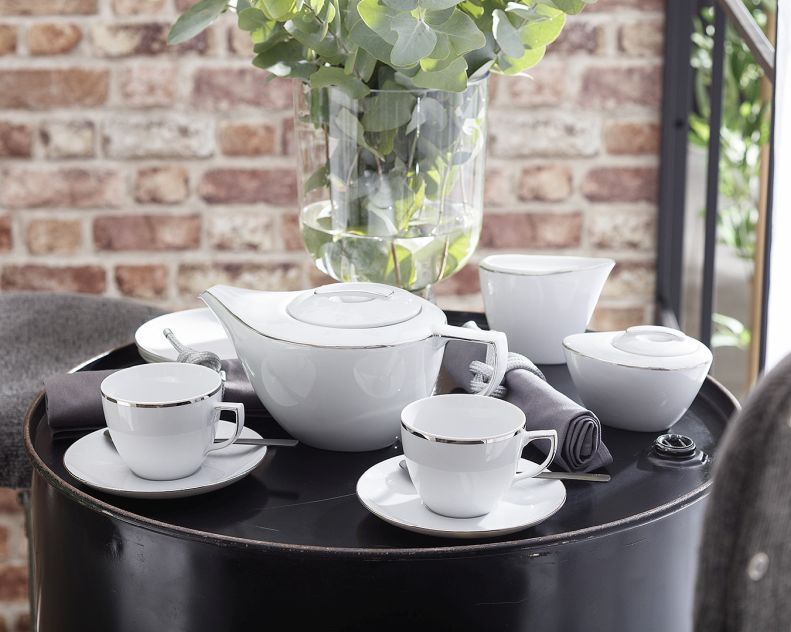 Garnitur do kawy dla 12 osób 39 el. City Platynowe B325