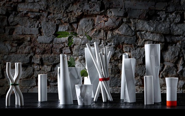 Porcelanowe wazony od marki Ćmielów Design Studio